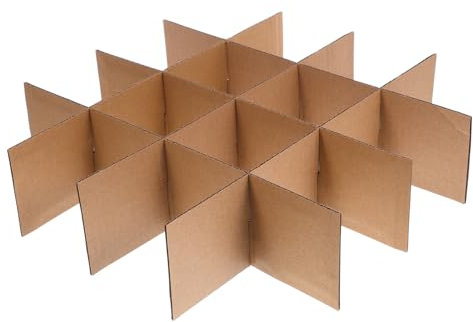 VILLFUL Séparateurs Carton Pour Déménagement Diviseurs De Boîtes Carton Pour Vaisselle Et Verrerie Et Pratique Dimensions