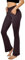 SINOPHANT Flared Yogahose Damen Leggings High Waist Schlaghose Blickdicht Leggins Bootcut Jogginghose with Taschen Braun L