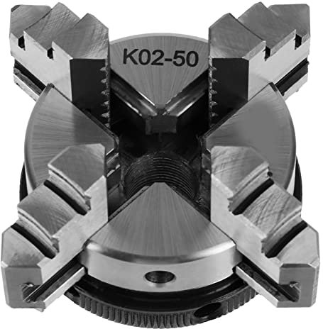 Mandrino Autocentrante a 4 Griffe, Mandrino Autocentrante Reversibile a 4 Griffe M14 con Montaggio Filettato Mini Mandrino per Tornio K02-50 Utensile per Fresatura CNC, Mandrini