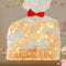 Seutgjie Geldgeschenke Geburtstag 25 Geburtstagszahlen Holz Schild Gästebuch mit LED Lichterkette Ständer und Kerzenhalter für 25 Jahre Mann Frau für Hochzeit Jubiläum Tischdeko 1999-2024