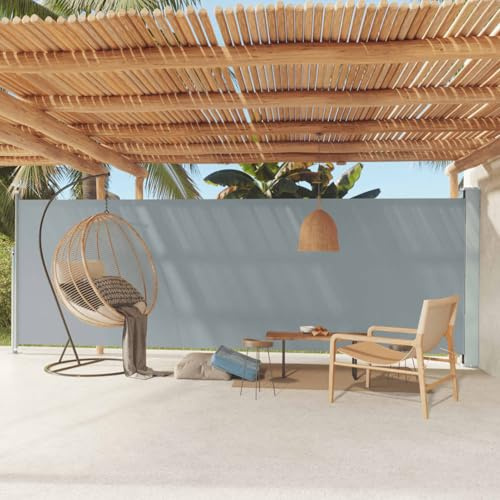 Gecheer Toldo Lateral de Terraza con Retracción Automática - Protección UV y Antiviento, 180 x 600 cm - Gris Modelo YHSLYD-317968ESYJXRXZY