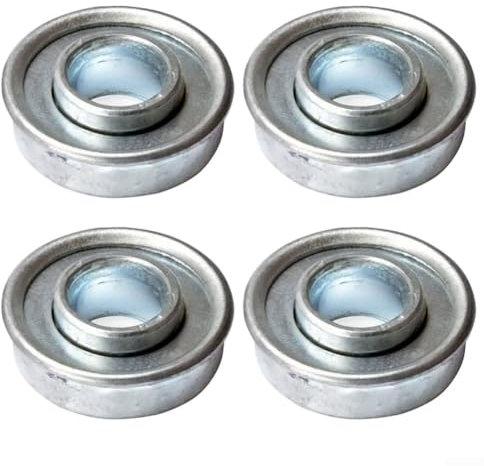 Puupaa Rodamientos de rueda para cortacésped, 4 unidades, rodamientos de tractores, cortacésped, rueda de 12,7 mm x 28,6 mm