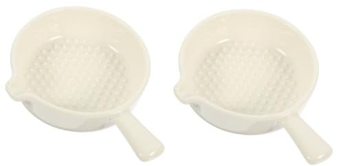 AUTSUPPL 2st Knödelgewürzgericht Gerichte Mit Sojasauce Behälter Für Chilisauce Saucenteller Teller Mit Chilisauce Dip-sauce-becher Tauchplatten Mini Brotschalen Saucenbehälter Keramik Weiß