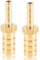 Beatific 2 Stück Messing Reduzierstück Schlauchverbinder Widerhaken 8mm x 6mm für Wasserleitung und Ölleitung