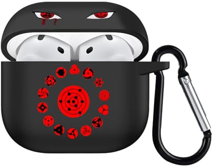 DiyGody Niedliche Tasche Kompatibel mit Airpods 4 Generation 2024, Weiches Silikon Hülle mit Japanischer Anime Muster für Frauen, Stoßfeste Anti-Rutsch Anti-Staub Schutzhülle mit Schlüsselanhänger