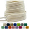 Dafannis Cordones Planos de Algodón, 9 mm de Ancho Cordones Muy Resistentes Zapatos Para Correr, Cordones Zapatillas Deporte, 2 Pares Cordones Zapatos de Repuesto de Primera Calidad