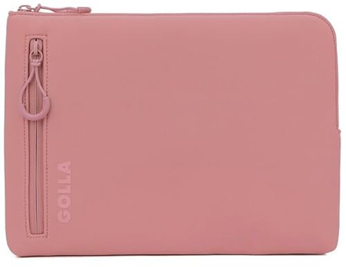 Golla Laptop Tasche/Wasserdichter Laptop Sleeve aus Neopren/Für MacBook, Asus und weitere Notebooks/Elegante Laptophülle/Reißverschluss mit Neoprenmantel / 15 Zoll/Dirty Pink