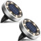 btfarm 2 Paquetes Luces Solares LED Exterior Jardin Suelo, 8 LED Luz Solar Exterior Jardin, IP65 Impermeable Lamparas Solares Camino, Césped, Patio (Blanco Cálido)