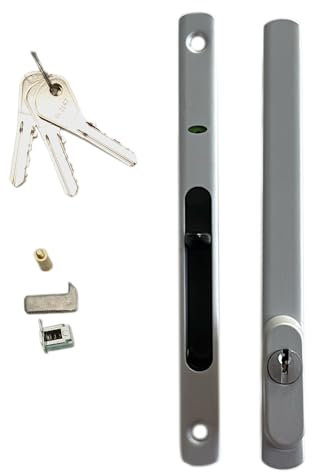 Serrure à clef pour coulissant Technal modèle 3062 (Gris)
