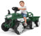 MINENICE Tractor eléctrico con Remolque, Tractor Infantil con Control Remoto, Luces LED, música, Funciones USB, Capacidad de Carga: 50 kg, para niños a Partir de 1-3 años (Verde Tractor)