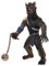 Cabilock Werwolf Krieger Statue Kreatives Wolf Ornament für Zimmerdekoration Handgefertigte Werwolf Figur für Schreibtisch und Home Décor Spielzeug für Junge Mädchen und Erwachsene