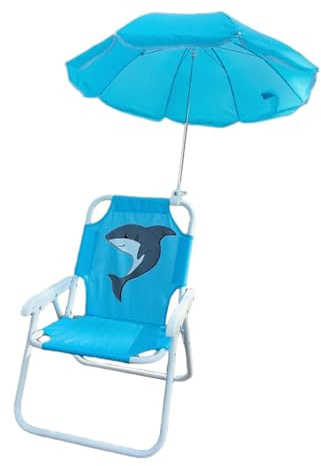 Niesel Silla de Playa con Sombrilla - Silla De con Sombrilla Incluida | Asiento Portátil para Exterior, Jardín, Piscina Y Picnic