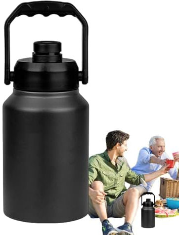 Cubo aislado | Jarra térmica de 2 L para almacenamiento con asa – enfriador de agua para piscina, barbacoa, picnic y re