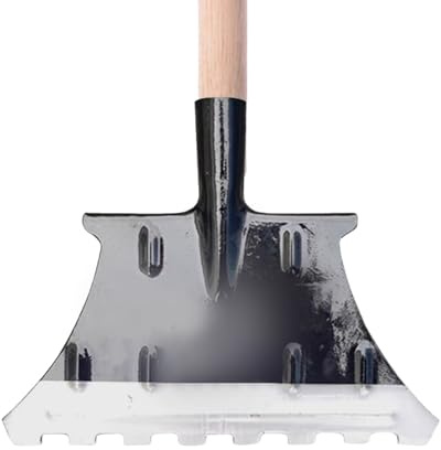 Ruwshuuk Robuste Schneeschaufel - 33 Zentimeter Abnehmbare Winter Schaufel | Stabile Schaufel - Für, Outdoor, Garten, Rasen, Parkplatz, Gehweg und Camping