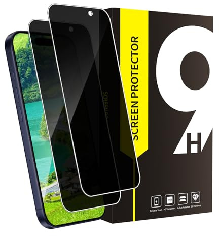 Bodyguard 2 Stück Privacy Schutzfolie für iPhone 17 Pro Max 5G Sichtschutz, 9H Härte Anti-Kratzer Anti-Spähen 17 Pro Max Displayschutz, 2.5D Edge Hüllenfreundlich Hohe Empfindlichkeit Blickschutzfolie