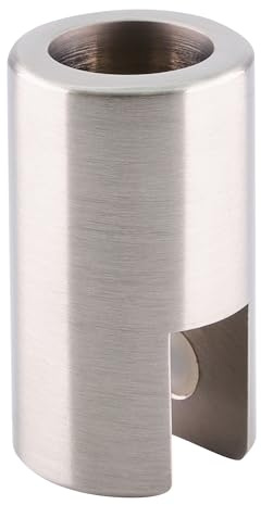 Sperrliste gebürstet Nickel Unterstützung Bar Halterung für 3/20,3 cm auf 1/5,1 cm (10–12 mm) Glas