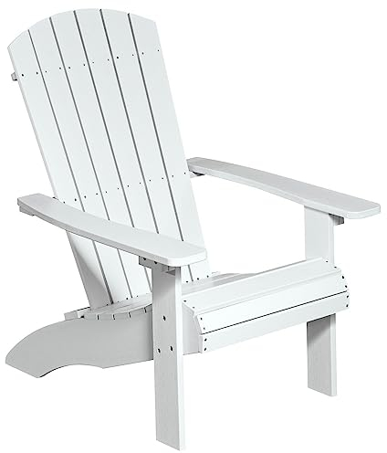 NEG Design Adirondack Stuhl Marcy (weiß) Westport-Chair Sessel täuschend echte Holzoptik, wetterfest, UV- und farbbeständig