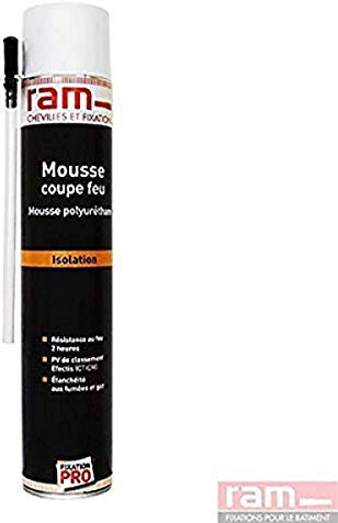 Ram - Mousse Polyuréthane Coupe-Feu 2H, 750 ml