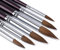 Sable Aquarell Pinsel - 6 Stück Rundes Pinsel-Set für Aquarell-Acrylfarbe,Gouacheöl,Tempera-Malerei, Gesichtskörperkunst, Basteln und Malen nach Anzahl