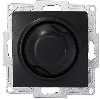 Schalterprogramm Gunsan Visage schwarz (Dimmer Switch 1000W Unterputz)