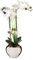 Atmosphera - Künstliche Orchidee - Keramikvase Silber - H53 cm - Silber