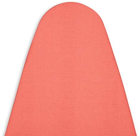 Encasa XO Ersatzbügeltischbezug mit extra dickem 4-mm-Filzpolster - Koralle - einfarbig Baumwolle, elastisch, (Passt zu Wide Standardbrettern von 125x46 cm) Wärmereflektierend