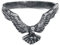 Alchemy Gothic Ravenette Ring silberfarben XS