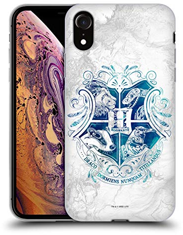 Head Case Designs Offizielle Harry Potter Hogwarts Aguamenti Deathly Hallows IX Soft Gel Handyhülle Hülle kompatibel mit Apple iPhone XR