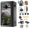 Supergrower Gewächshaus für den Innenbereich, mit 600 W LED Vollspektrum, 10.2 cm Lüfter und Filter-Belüftungssystem, inklusive 10.2 cm Lüfterfilter + 600W LED-Licht + Wachstumszelt 81.3x81.3x160 cm