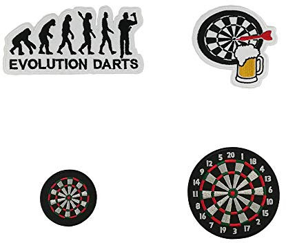 Cute-Patch Dartboard Darts Embroidered Iron on Patches