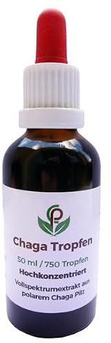 Chaga Vital 50ml Chaga Tropfen Doppelextrakt - Flasche mit Dosierpipette