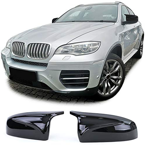 Austausch Spiegelkappen Sport Optik Schwarz Glanz passend für BMW X5 E70 X6 E71