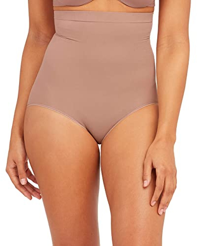 SPANX SPANXsculpt Power Series High-Waisted Brief - Lightweight All-Day Comfort - Core Control Shapewear - High-Waisted Underwear - Cafe Au Lait - Medium