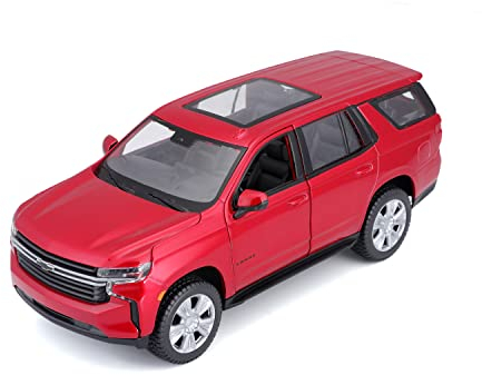 Maisto Chevrolet Tahoe: Modellauto im Maßstab 1:24, Türen zum Öffnen, 20 cm, rot (531533)