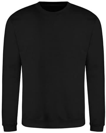 AWDis Just Hoods JH030 Unisex Sweatshirt - Deep Black - M