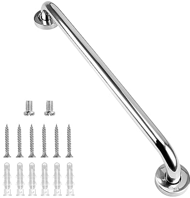 supregear Barra de Agarre para Baño, 50 cm Tirador de Baño de Acero Inoxidable 304, Seguridad y Auxiliar para Cocina, Dormitorio, Bañera, Ducha y Escalones