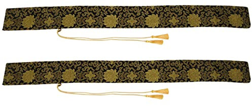 shanpu Lot de 2 d'épée Katana pour épée Wakizashi