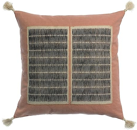 Vivaraise Besticktes Kissen Yaël Rosenholz 45 x 45 cm