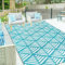 Capslpad Outdoor Teppich 150X245cm Outdoor Camping Teppich Kunststoff Stroh Teppich für Patio Deck