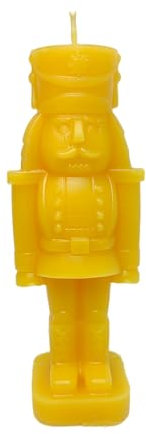 Bienenwachskerze | Standhafte Nussknacker Zinnsoldat Kerze | Handgemacht | 100% Bienenwachs (Nicht Bemalt)