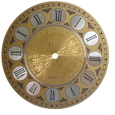 180 mm große fortschrittliche Aluminium-Wanduhr mit Zifferblatt, stilvolles Vintage-Design, klare Ziffern, hängende Wanduhr für Zuhause und Küche