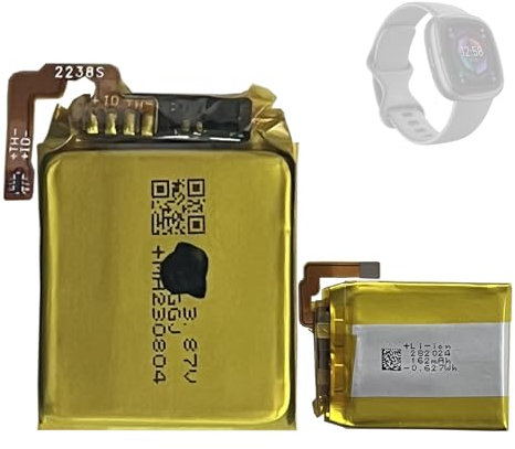 HIGHAKKU Ersatzakku kompatibel mit Fit-bit Sense 2 FB521 / Versa4 FB523 Smartwatch