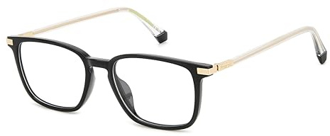 Polaroid Herren Brille mit Sehstärke Rechteckig | Gefertigt aus Öko-Polyamid, optional mit Sonnenbrillentönung oder Blaulichtfilter, inklusive Brillenetui