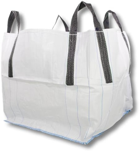 Dm-folien Stein Big Bag 90x90x90cm I 10 Stück I SWL 1.500 kg I Sack Mit 4 CC-Schlaufen I Für Steine & Schwerlast I Säcke Mit Geschlossenem Boden I Stabil & Unbeschichtet