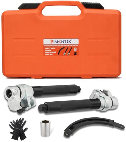limontek 2pcs Coil Spring Compressor Tool, Heavy Duty Macpherson Strut Spring Compressor with Bracket for Car Truck ATV UTV, 2200 LB Capacity