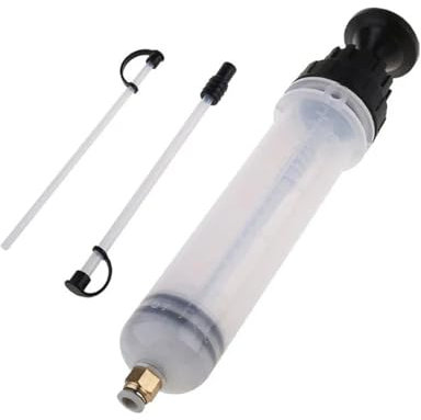 Pompe à Siphon for extracteur de Liquide d'huile de Voiture Pompe à seringue for Liquide de Frein Pompe à Aspiration Manuelle Automatique Pompe à Main for Transfert de Carburant(200ML)