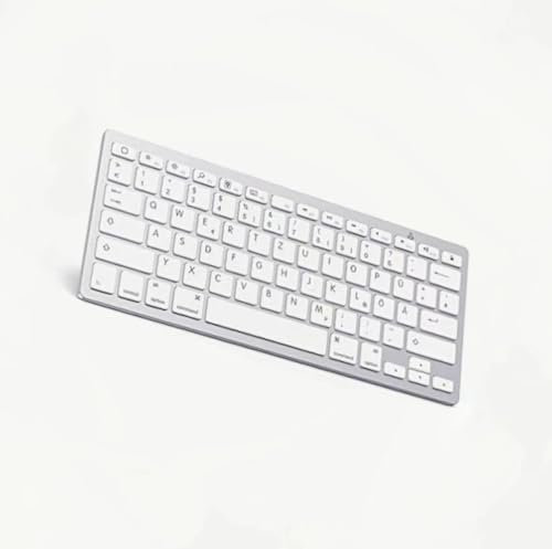 OMOTON Ultradünn Bluetooth Tastatur mit deutschem Layout QWERTZ