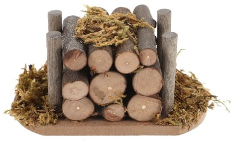 Abaodam Mini Garden Scene Dollhouse Firewood Pile 1 12 Scale Miniature Outdoor Decor Logs for Dollhouse Accessories