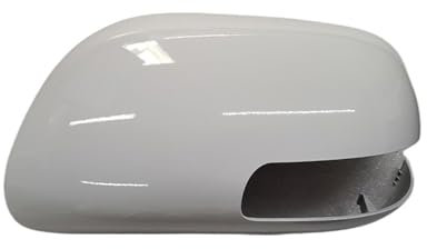 OJTEMHBH Side Mirror Caps For Toyota Auris 2009-2012, Universal Fit, Left, White, ABS Material, Door Mount, Vehicle Accessory - Side Mirror Caps