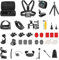 Mechrig 50-in-1 Action Camera Accessory Kit,Compatible with Gopro Hero 13/12/11/10/9, DJI Osmo Action 5 Pro/4/3,Insta360 X4/X3,Akaso,and More